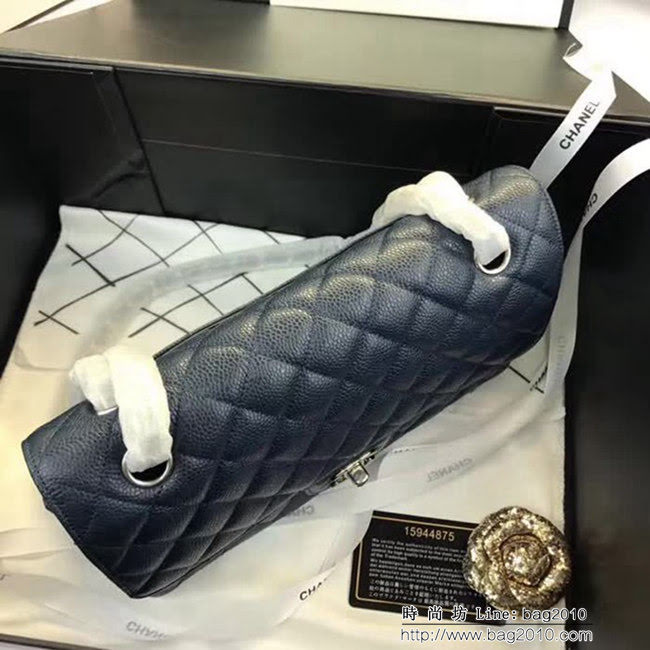 香奈兒CHANEL 升級版A1112全新經典小羊皮金銀鏈條單肩斜挎包 DSC1740